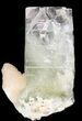 Beautiful Zoned Apophyllite Crystal with Stilbite - India #44313-1